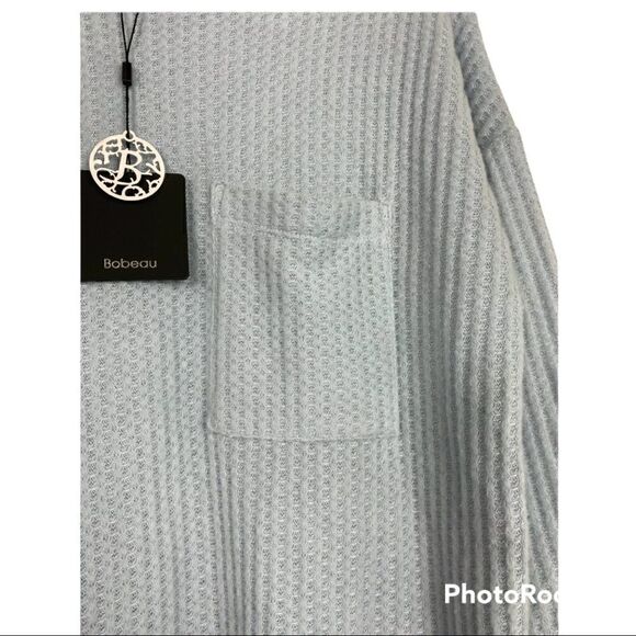 Bobeau blue waffle knit sweater NWT XL - Picture 4 of 5